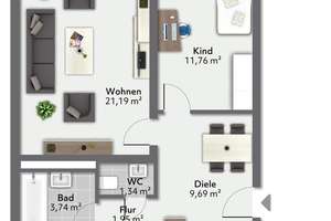 Sonnige 3-Zimmer-Wohnung mit Aufzug, Balkon & TG-Stellplatz in bester Oststadtlage – Die vollständige Adresse der Immobilie erhältst du vom Anbieter., 76131 Oststadt, Karlsruhe – Vorschaubild 15