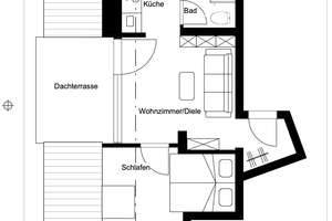 Vollständig möbliert inkl. WLAN, TV & Strom. Wohnung mit großer Terrasse in Poppelsdorf – Sebastianstrasse 28, 53115 Poppelsdorf, Bonn – Vorschaubild 15