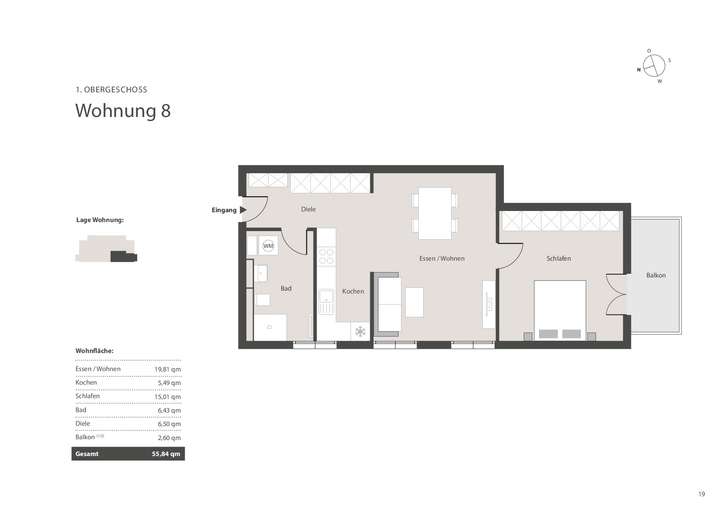 Wohnungsgrundriss ETW 8