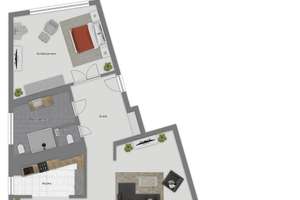 Großzügige 2-Zimmer-Wohnung zentral in Kaiserswerth – Die vollständige Adresse der Immobilie erhältst du vom Anbieter., 40489 Kaiserswerth, Düsseldorf – Vorschaubild 22