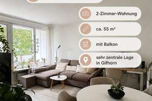 Modernisierte 2-Zimmer-Wohnung mit Balkon & Einbauküche in zentraler Lage von Gifhorn