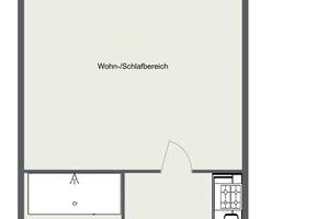 1-Zimmer-Apartment mit Balkon - ideal zur Kapitalanlage oder zum Selbstbezug – Die vollständige Adresse der Immobilie erhältst du vom Anbieter., 93053 Kasernenviertel, Regensburg – Vorschaubild 6