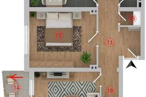 145 m²-Maisonette-Wohnung mit Balkon und Blick ins Grüne – Hägener Straße 61, 42855 Nordstadt, Remscheid – Vorschaubild 21