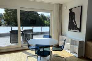 Helle, möblierte  1-Zimmer-Wohnung mit großer Dachterrasse am Fuße des Lousbergs (Soers) – Aachen – Vorschaubild 1