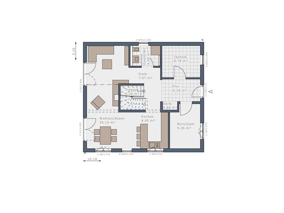 Grundriss Erdgeschoss