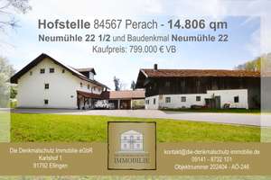Hofstelle - Wohnhaus und denkmalgeschütztes Bauernhaus in Perach im Landkreis Altötting – Neumühle 22 22 1/2, 84567 Perach – Vorschaubild 1