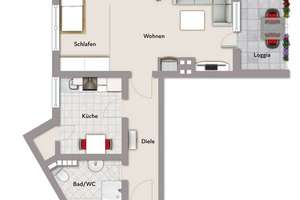 Helle 1-Zimmer-Wohnung mit Loggia in Oldenburg-Ohmstede – Erstbezug nach Renovierung – Die vollständige Adresse der Immobilie erhältst du vom Anbieter., 26125 Ohmstede, Oldenburg (Oldenburg) – Vorschaubild 11