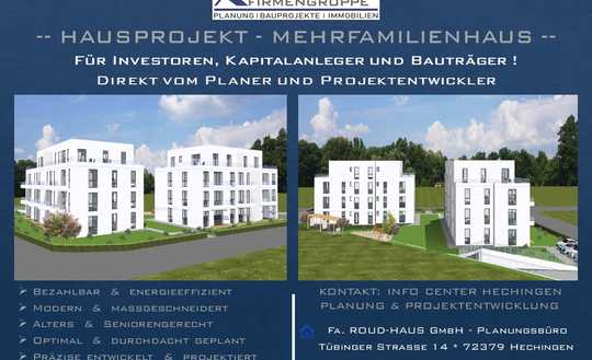 + EXKLUSIVES MEHRFAMILIENHAUS-PROJEKT MIT BAUGENEHMIGUNG! +