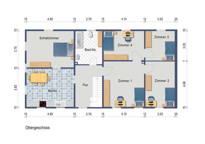 Grundriss Obergeschoss