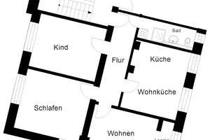 Schöne 3- Zimmerwohnung im Stadtteil Barmen – Fuchsstr. 18, 42285 Barmen, Wuppertal – Vorschaubild 2
