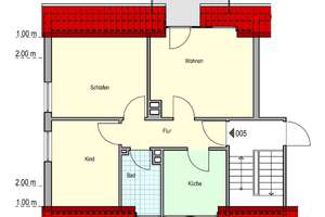 3-Zimmerwohnung mit Balkon – Lützowstraße 24, 57076 Weidenau, Siegen – Vorschaubild 2