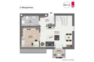Top-Lage Dresden-Bühlau! Attraktive 3-Raum-Maisonette mit Balkon und Stellplatz - bezugsfrei! – Die vollständige Adresse der Immobilie erhältst du vom Anbieter., 1324 Bühlau/Weißer Hirsch, Dresden – Vorschaubild 2
