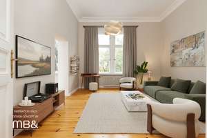 Helle Drei-Zimmer-Altbauwohnung im Hinterhaus mit Stuck und unverbaubarem Blick in den Park – Hasenheide 61, 10967 Neukölln (Ortsteil), Berlin – Vorschaubild 8