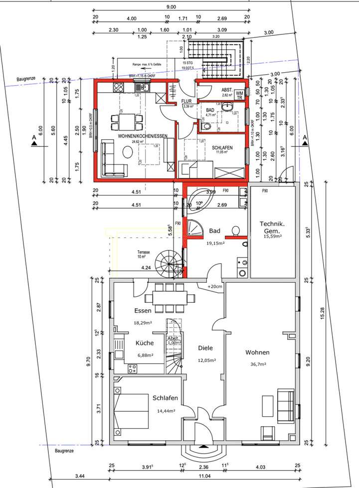 S&P | Grundriss Erdgeschoss