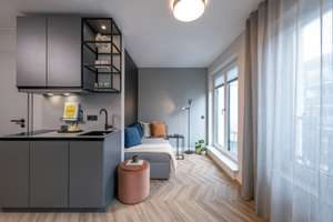 Jetzt verfügbar: Vollmöblierte 1-Zimmer-Wohnung in Bestlage! Anmeldung möglich! – Kreutzigerstraße 14, 10247 Friedrichshain, Berlin – Vorschaubild 1