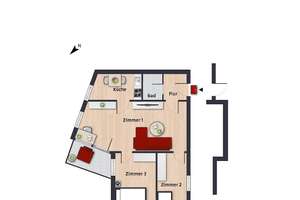 Attraktive Wohnung in toller Lage// 7.OG Whg 10 – Schulenburgallee 11, 38448 Tiergartenbreite, Wolfsburg – Vorschaubild 4