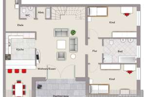 Kriftel: 195 m² Maisonette mit Galerie, großer Terrasse und Weitblick – Die vollständige Adresse der Immobilie erhältst du vom Anbieter., 65830 Kriftel – Vorschaubild 23