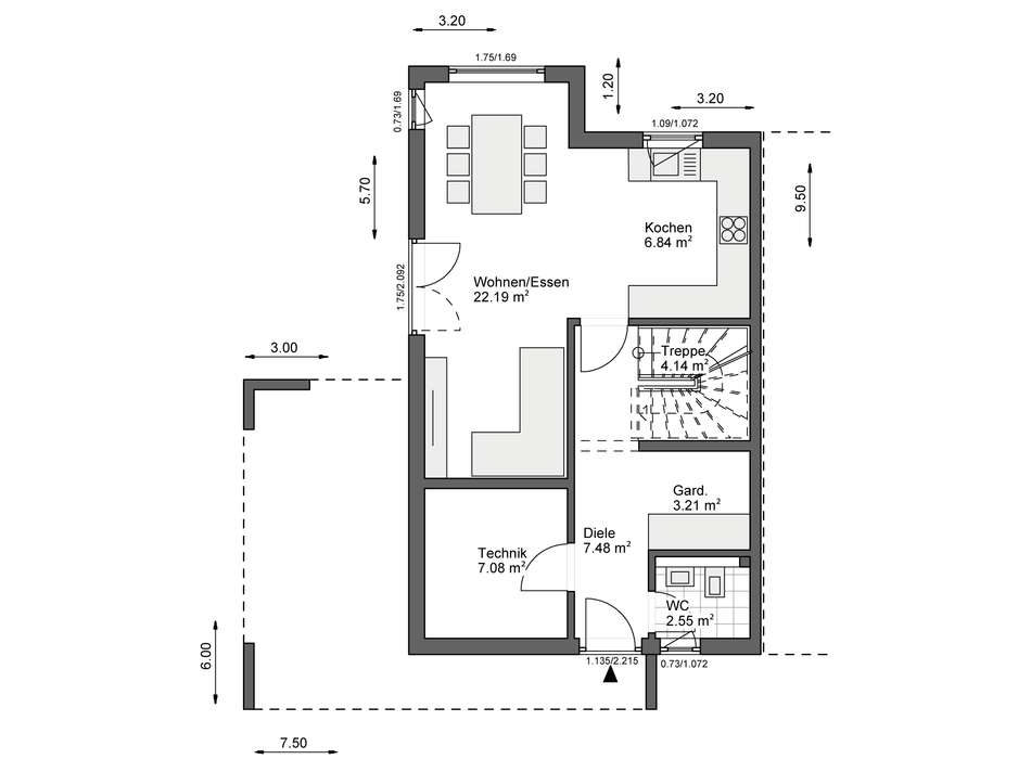 Grundriss EG