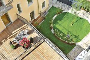 Gartenpalais-Wohnung "Gerbera" - 2 Zimmer mit großer Dachterrasse - Fitness & Sauna !