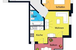 Wunderschöne, gut vermietete Wohnung mit großem Balkon und EBK in ruhiger Wohnlage! – Die vollständige Adresse der Immobilie erhältst du vom Anbieter., 1159 Löbtau-Süd, Dresden – Vorschaubild 6