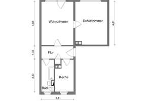 Sanierte Wohnung ab dem 01.05.2026 zu vermieten – B.-Brecht-Str. 6, 8060 Marienthal Ost, Zwickau – Vorschaubild 2