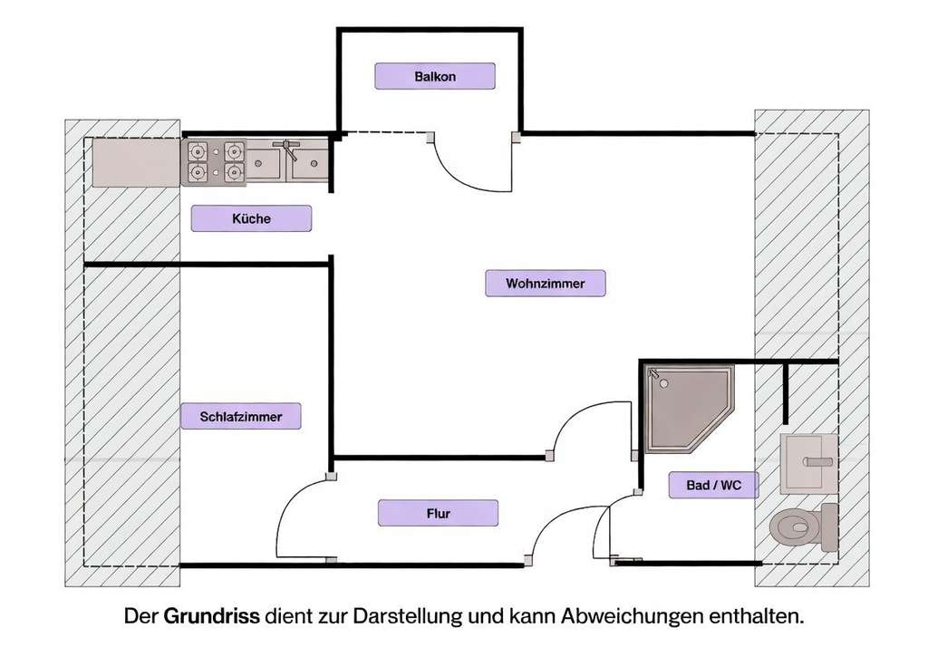 Immobilie in Renningen - Ideal für Singles oder als smarte Kapitalanlage: Ruhige 2-Zimmer-Wohnung in Bosch-Nähe - Bild 1