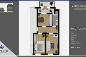 Energetisch sanierte 2-Zimmer-Wohnung mit modernem Wohnkomfort – 90459 Galgenhof, Nürnberg – Vorschaubild 3