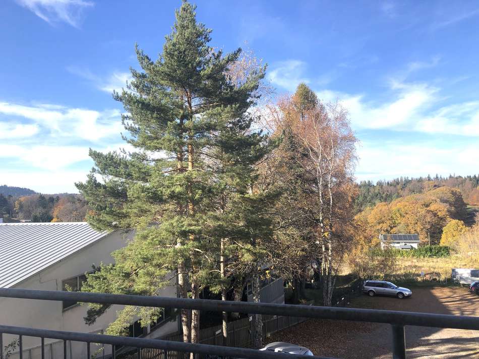 Blick vom Balkon