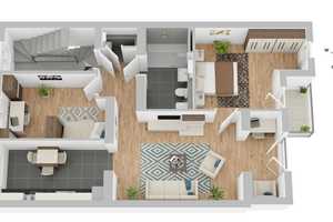 !!!NUR NOCH 1 WOHNUNG FREI!! Kernsanierte 3-Zimmer-Wohnung mit Küche, Gäste-WC Duschbad und Balkon – Siebengebirgsallee 57, 50939 Köln – Vorschaubild 1
