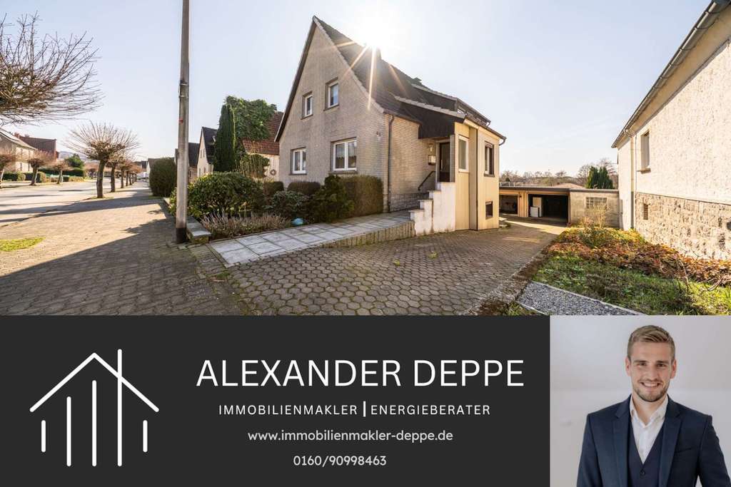 Immobilie in Barntrup - Großes Grundstück, viel Potenzial – Wohnhaus für neue Ideen in Barntrup! - Bild 0