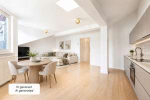 Gartenstraße, Mitte: DG-Wohnung mit großer Terrasse; alternativer Grundriss mit drei Zimmern möglich
