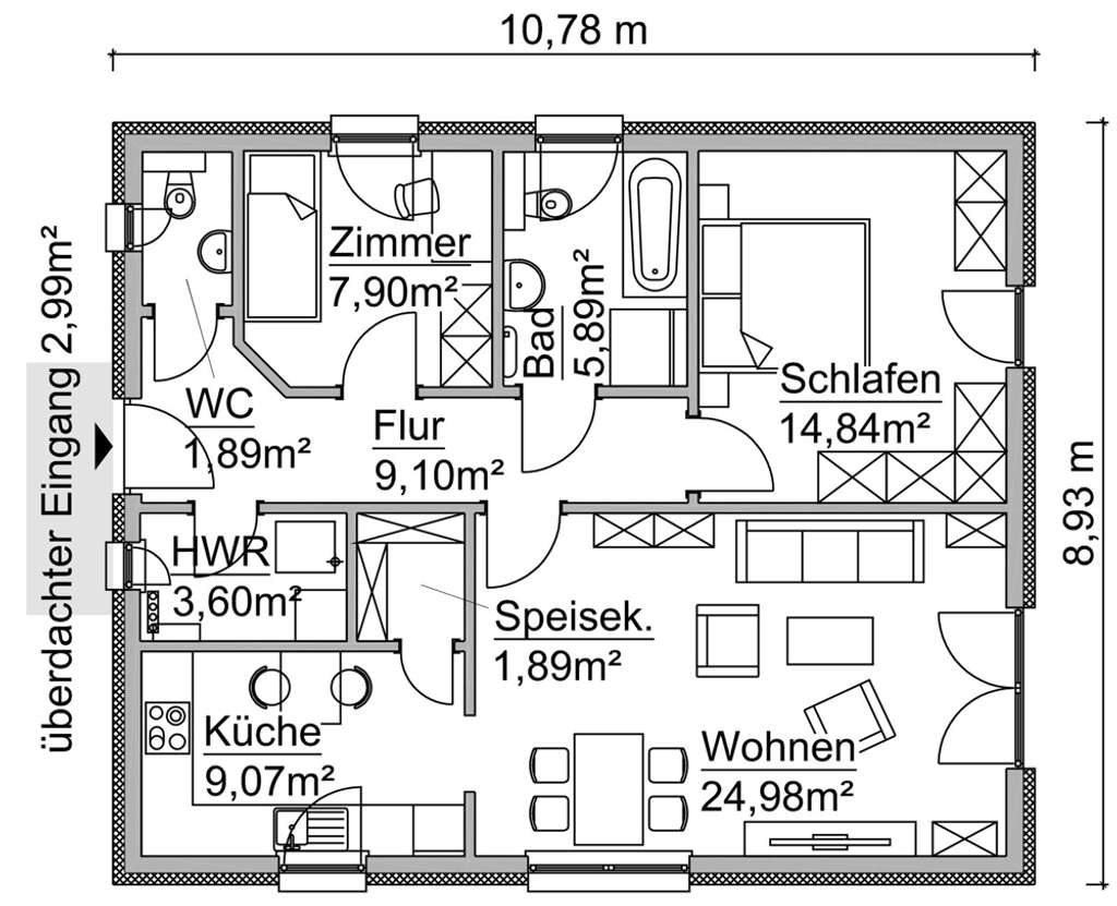 Immobilie in Silbitz - Ihr Bungalow in Silbitz – komfortabel geplant mit ScanHaus - Bild 3