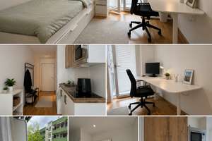 AB SOFORT: 1 Zimmer Wohnung mit Balkon in München für Studenten / Azubis – Floriansmühlstraße 20, 80939 Obere Isarau, München – Vorschaubild 2