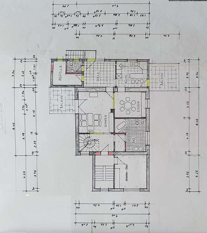Grundriss Hauptwohnung
