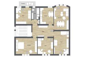 Altbaucharme Bielefeld-City – Nähe Pauluskirche: Gut aufgeteilte 5 Zimmer-Wohnung mit Terrasse – Die vollständige Adresse der Immobilie erhältst du vom Anbieter., 33602 Mitte, Bielefeld – Vorschaubild 14