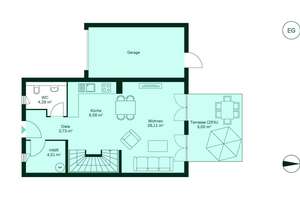 Reihenendhaus mit südlicher Dachterrasse und Garage – Tourcoingstraße 12b, 46240 Eigen, Bottrop – Vorschaubild 9