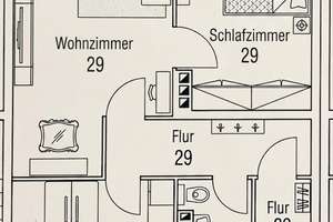 Provisionsfrei: modernisierte 2-Zimmer-Wohnung mit Fernblick, Küche & Stellplatz – Saturnweg 21, 90471 Rangierbahnhof-Siedlung, Nürnberg – Vorschaubild 19