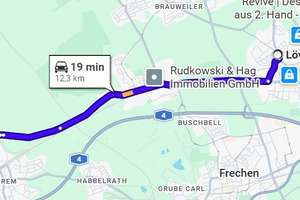Lage - Lage - beste Lage von Privat an Privat ca. 12 km von Lövenich & Weiden entfernt  – Die vollständige Adresse der Immobilie erhältst du vom Anbieter., 50859 Lövenich, Köln – Vorschaubild 3
