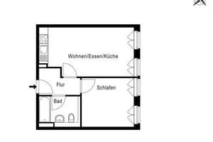 Lage, Grundriss, Preis - bezugsfreie 2-Zimmer-Wohnung