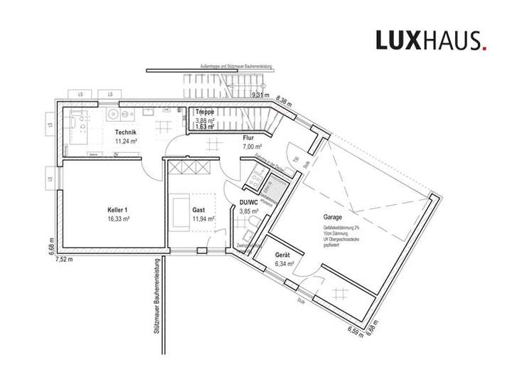 Grundriss Kellergeschoss