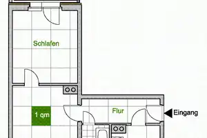 Schöner Wohnen: interessante 2-Zimmer-Wohnung mit Balkon – Falkenstr. 5, 1067 Dresden – Vorschaubild 2