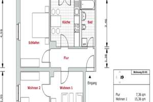 Familiengerechte Wohnung in super Wohnlage. – Zeunerstr. 56, 1069 Räcknitz/Zschertnitz, Dresden – Vorschaubild 2