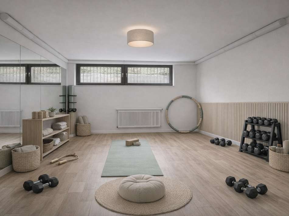 Designbeispiel: Fitnesskeller