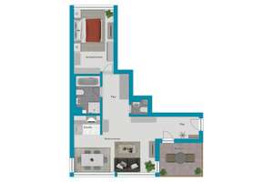 ++ Top-Innenstadtlage: Exklusive 2-Zimmer-Wohnung mit Balkon, Dachterrasse & viel Komfort ++ – 60313 Innenstadt, Frankfurt am Main – Vorschaubild 15