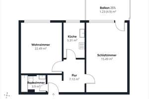 Gepflegte 2-Zimmer-Wohnung mit Balkon und Blick ins Grüne in Burgdorf – Die vollständige Adresse der Immobilie erhältst du vom Anbieter., 31303 Burgdorf – Vorschaubild 11