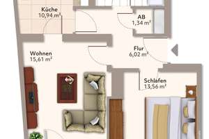 Gemütliche 2-Zimmer-Wohnung in bester Lage von Stadtfeld Ost! – Die vollständige Adresse der Immobilie erhältst du vom Anbieter., 39108 Stadtfeld Ost, Magdeburg – Vorschaubild 9