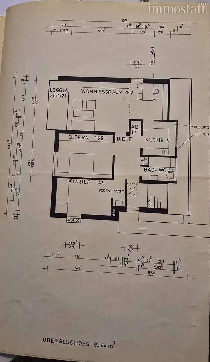 Grundriss Obergeschoss