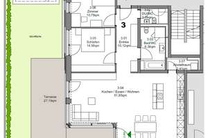 Neckarbogen: Attraktive u. lichtdurchflutete 3-Zi.-EG-Wohnung mit EBK, Garten u. großer Terrasse – Die vollständige Adresse der Immobilie erhältst du vom Anbieter., 74076 Heilbronn, Heilbronn – Vorschaubild 23