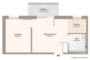 Betreutes Wohnen, barrierefreie rollstuhlgerechte 2-Zimmer-Wohnung in Duisburg-Hochemmerich – Duisburger Straße 7-9, 47226 Hochemmerich, Duisburg – Vorschaubild 2