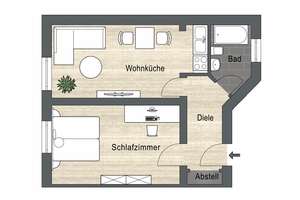 Gepflegte 2-Zimmer-Wohnung in zentraler Lage von Essen